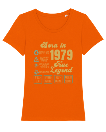 Born In 1979 True Legend Bright Orange