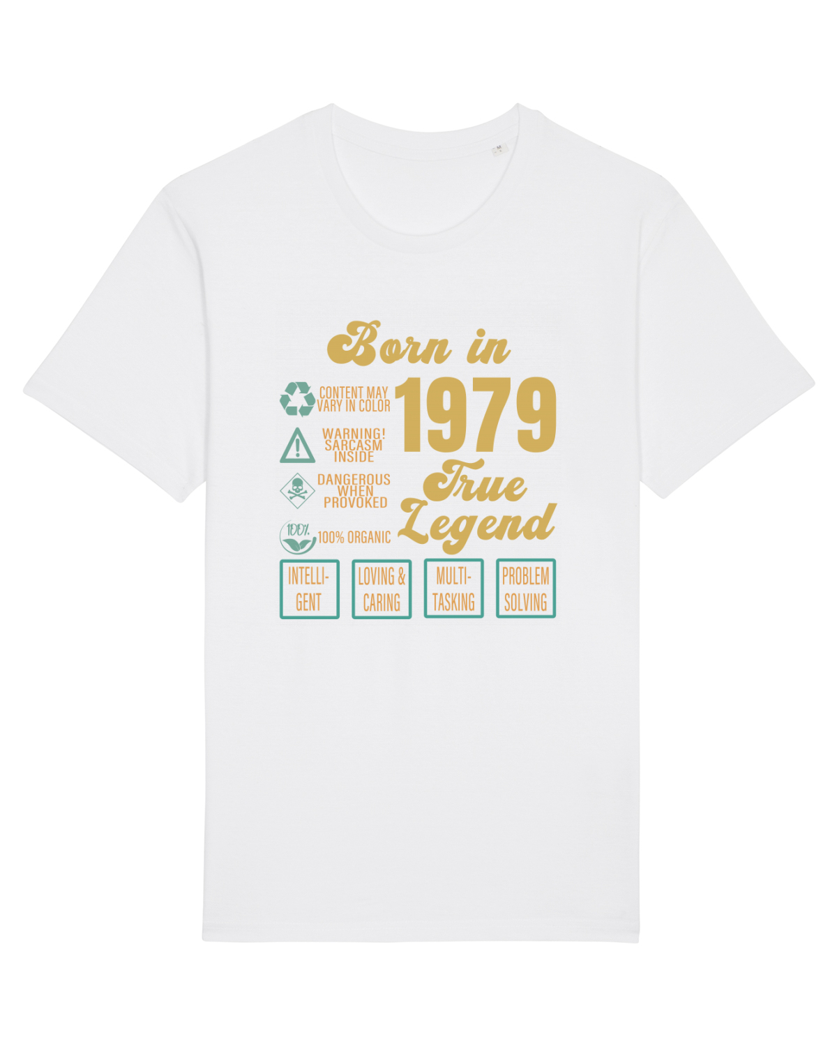 Tricou mânecă scurtă Unisex Rocker White