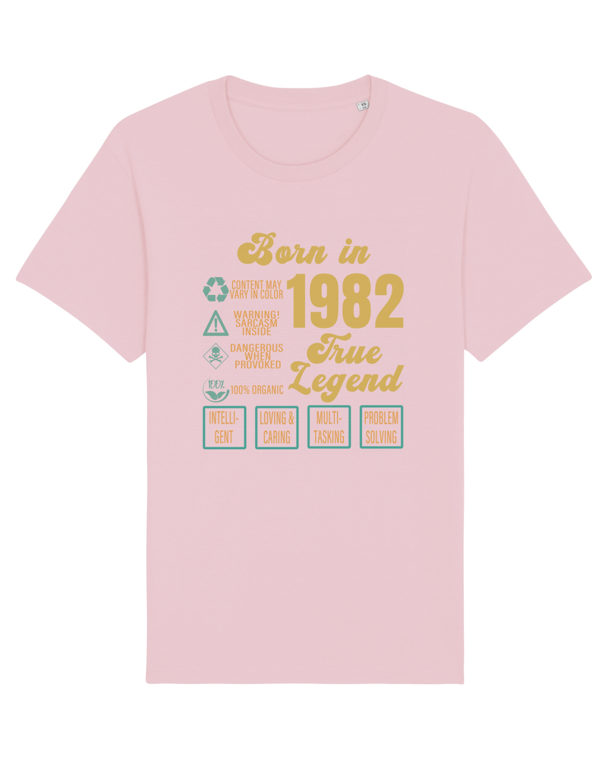 Tricou mânecă scurtă Unisex Rocker Cotton Pink