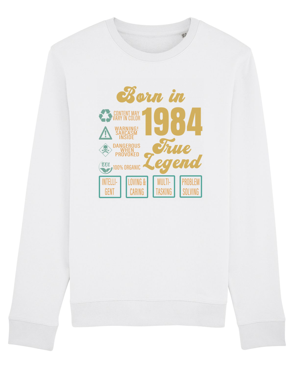 Bluză mânecă lungă Unisex Rise White