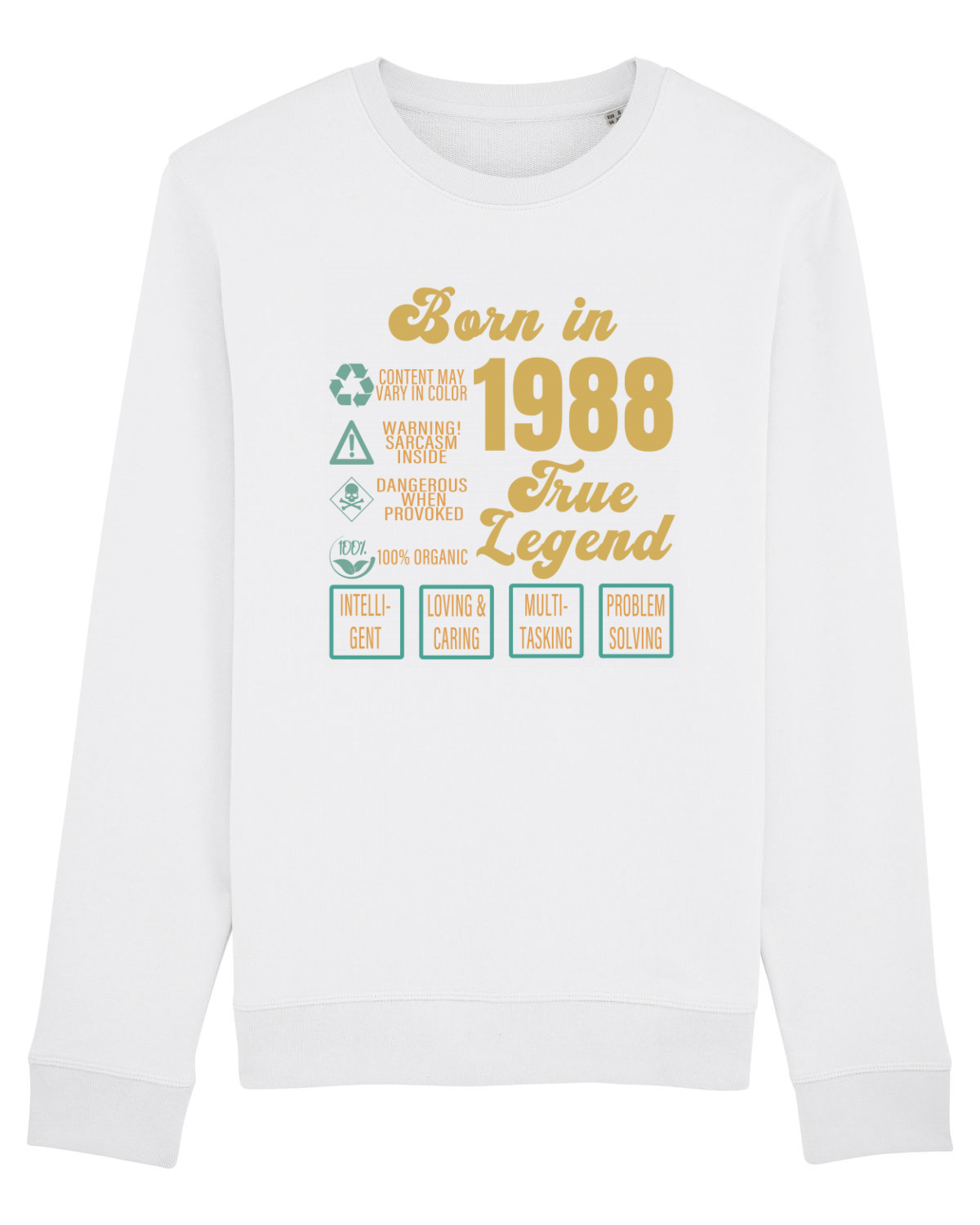 Bluză mânecă lungă Unisex Rise White