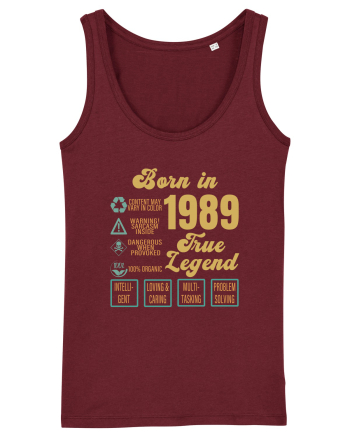 Born In 1989 True Legend Burgundy