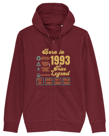 Born In 1993 True Legend Burgundy
