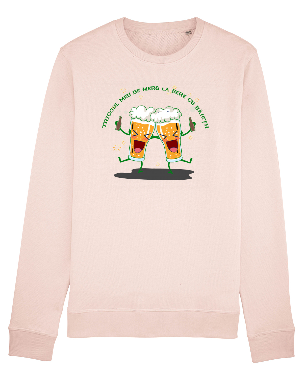 Bluză mânecă lungă Unisex Rise Candy Pink