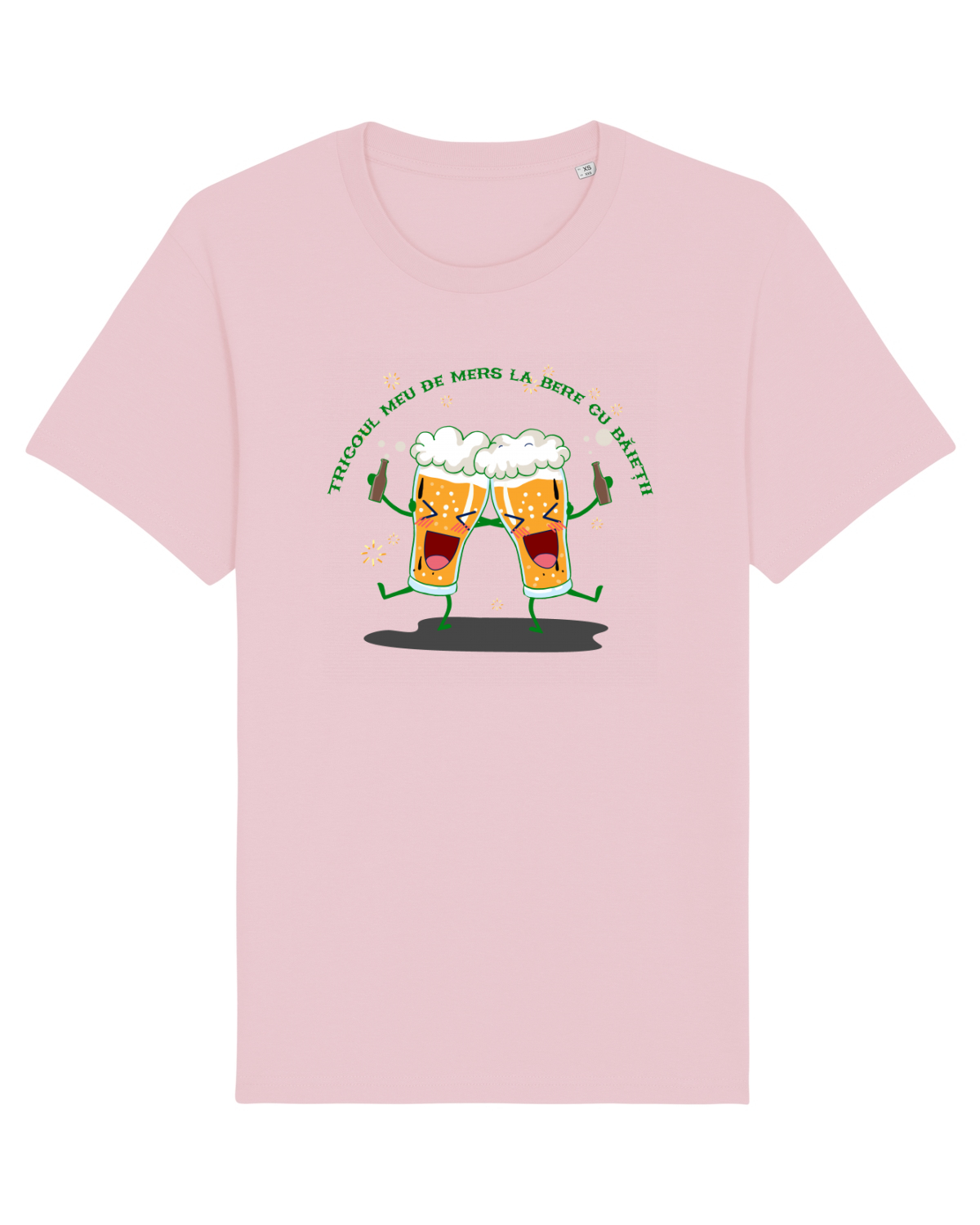 Tricou mânecă scurtă Unisex Rocker Cotton Pink