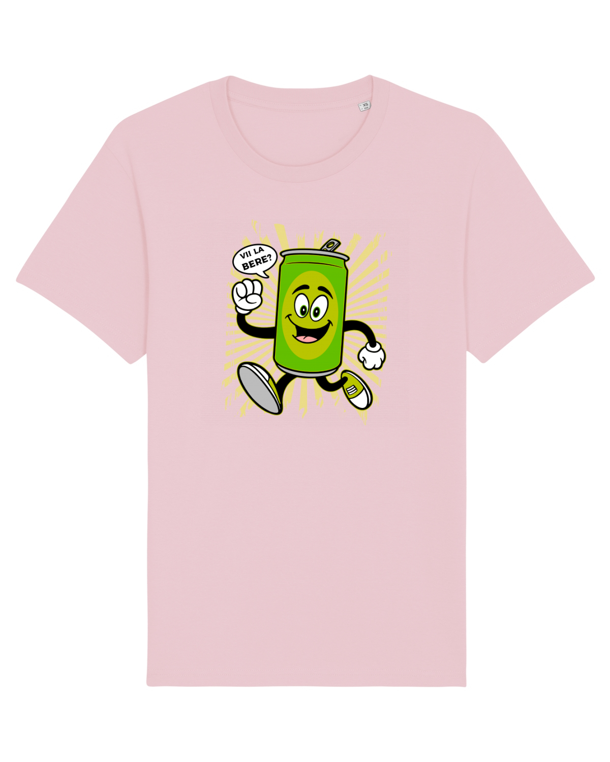 Tricou mânecă scurtă Unisex Rocker Cotton Pink