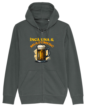 INCA UNA & MULTUMESC (tricou practic pentru mers la bere) Anthracite