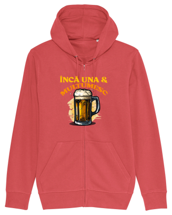 INCA UNA & MULTUMESC (tricou practic pentru mers la bere) Carmine Red