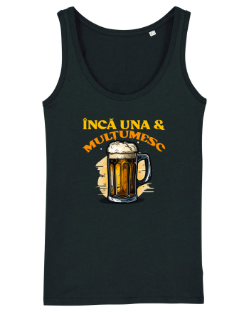 INCA UNA & MULTUMESC (tricou practic pentru mers la bere) Black
