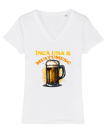 INCA UNA & MULTUMESC (tricou practic pentru mers la bere) White