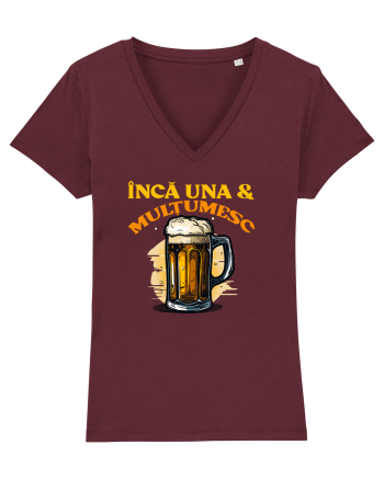 INCA UNA & MULTUMESC (tricou practic pentru mers la bere) Burgundy