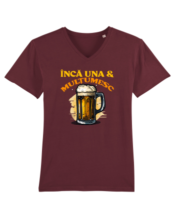 INCA UNA & MULTUMESC (tricou practic pentru mers la bere) Burgundy