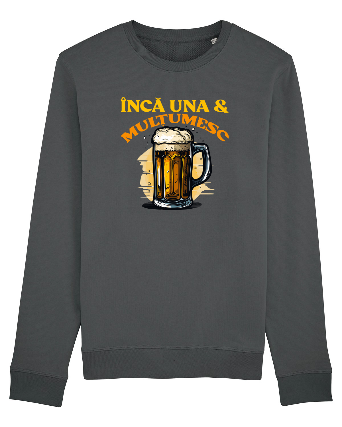 Bluză mânecă lungă Unisex Rise Anthracite