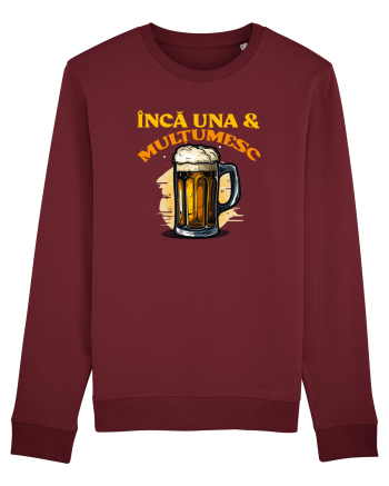 INCA UNA & MULTUMESC (tricou practic pentru mers la bere) Burgundy