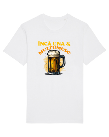 INCA UNA & MULTUMESC (tricou practic pentru mers la bere) White