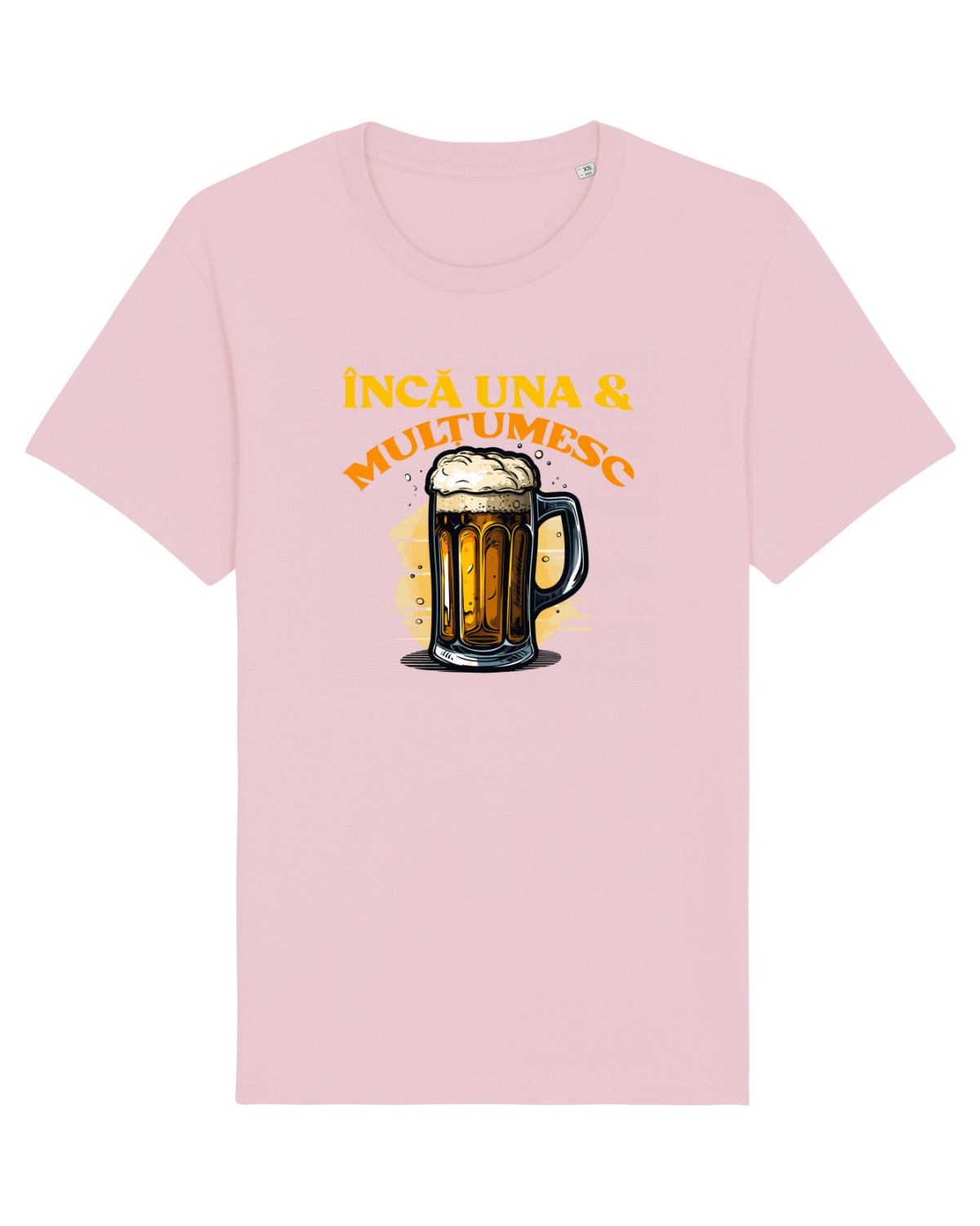 Tricou mânecă scurtă Unisex Rocker Cotton Pink