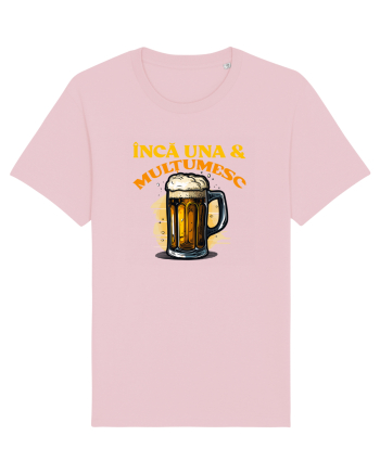 INCA UNA & MULTUMESC (tricou practic pentru mers la bere) Cotton Pink