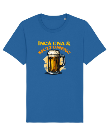 INCA UNA & MULTUMESC (tricou practic pentru mers la bere) Royal Blue