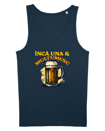 INCA UNA & MULTUMESC (tricou practic pentru mers la bere) Navy