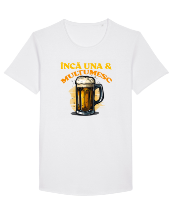 INCA UNA & MULTUMESC (tricou practic pentru mers la bere) White