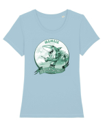 Rechin de Mamaia - Romania 2 Tricou mânecă scurtă guler larg fitted Damă Expresser