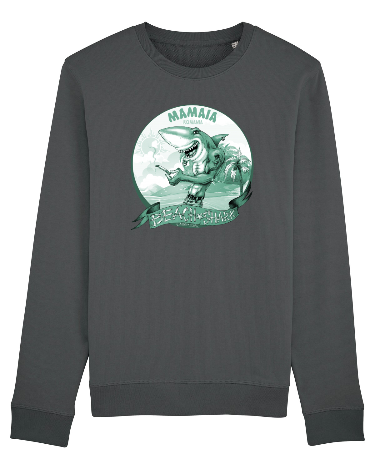 Bluză mânecă lungă Unisex Rise Anthracite