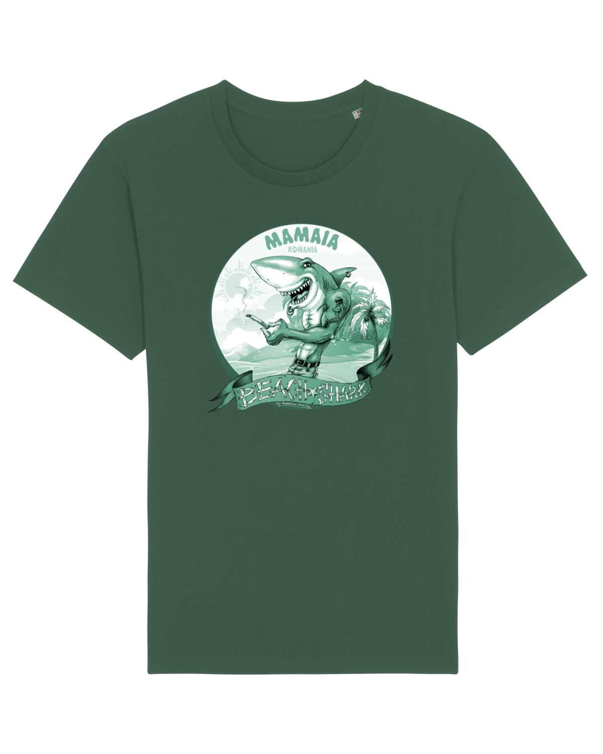 Tricou mânecă scurtă Unisex Rocker Bottle Green