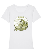 Rechin de Mamaia - Romania 3 Tricou mânecă scurtă guler larg fitted Damă Expresser