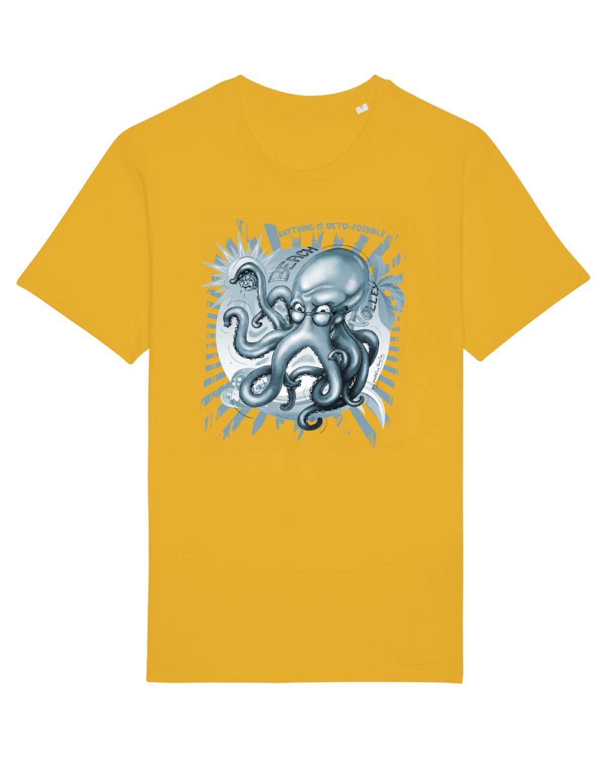 Tricou mânecă scurtă Unisex Rocker Spectra Yellow