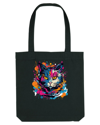 Pisica graffiti Black