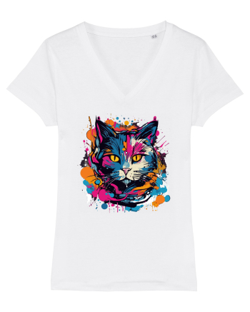 Pisica graffiti White