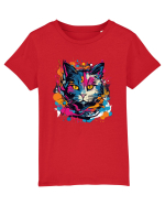 Pisica graffiti Tricou mânecă scurtă  Copii Mini Creator