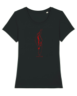 Let there be light 2 (sa fie lumina - joc spatiu negativ) Tricou mânecă scurtă guler larg fitted Damă Expresser