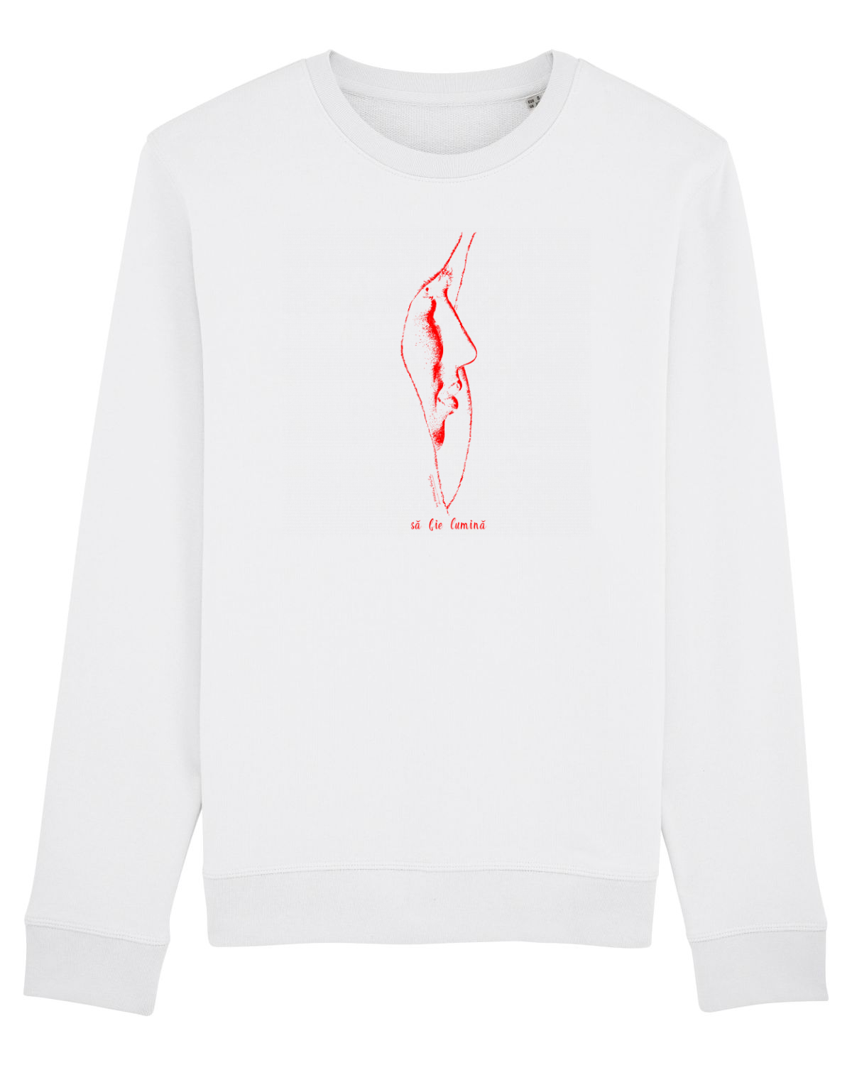 Bluză mânecă lungă Unisex Rise White
