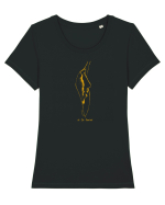 Sa fie lumina! 3 (joc spatiu negativ) Tricou mânecă scurtă guler larg fitted Damă Expresser