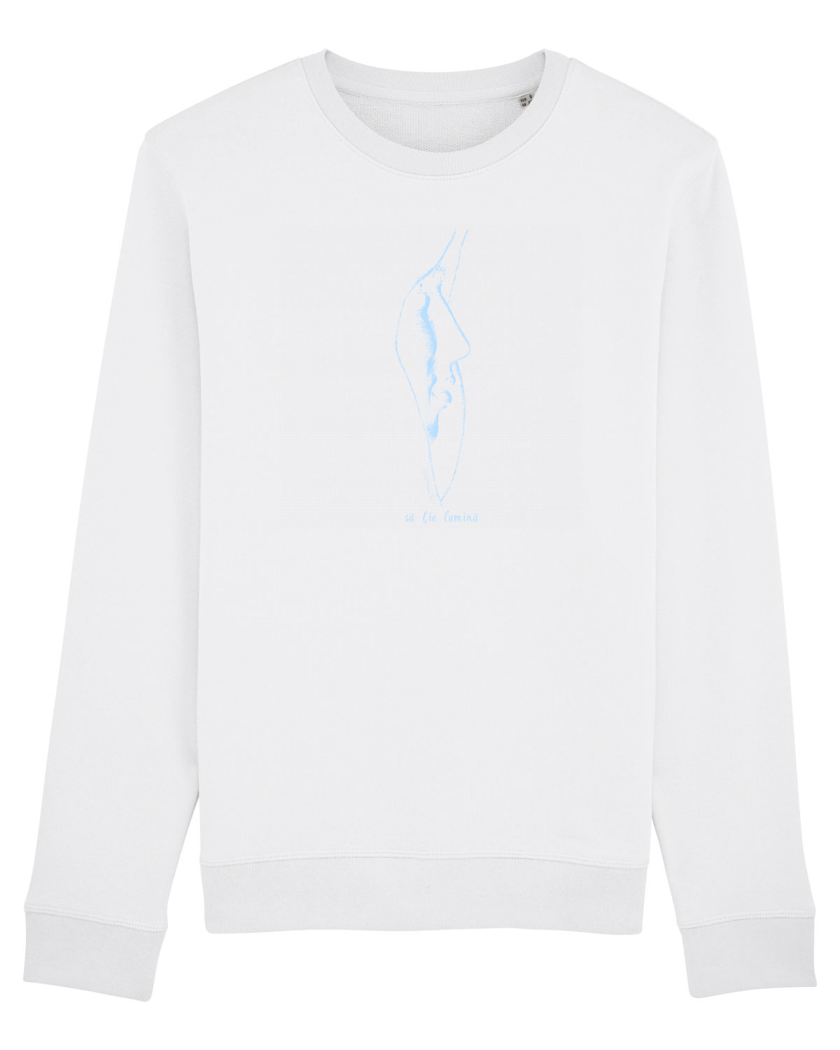 Bluză mânecă lungă Unisex Rise White
