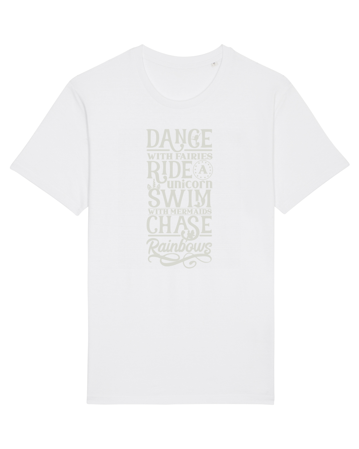 Tricou mânecă scurtă Unisex Rocker White
