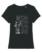 No Future Jeff  Tricou mânecă scurtă guler larg fitted Damă Expresser
