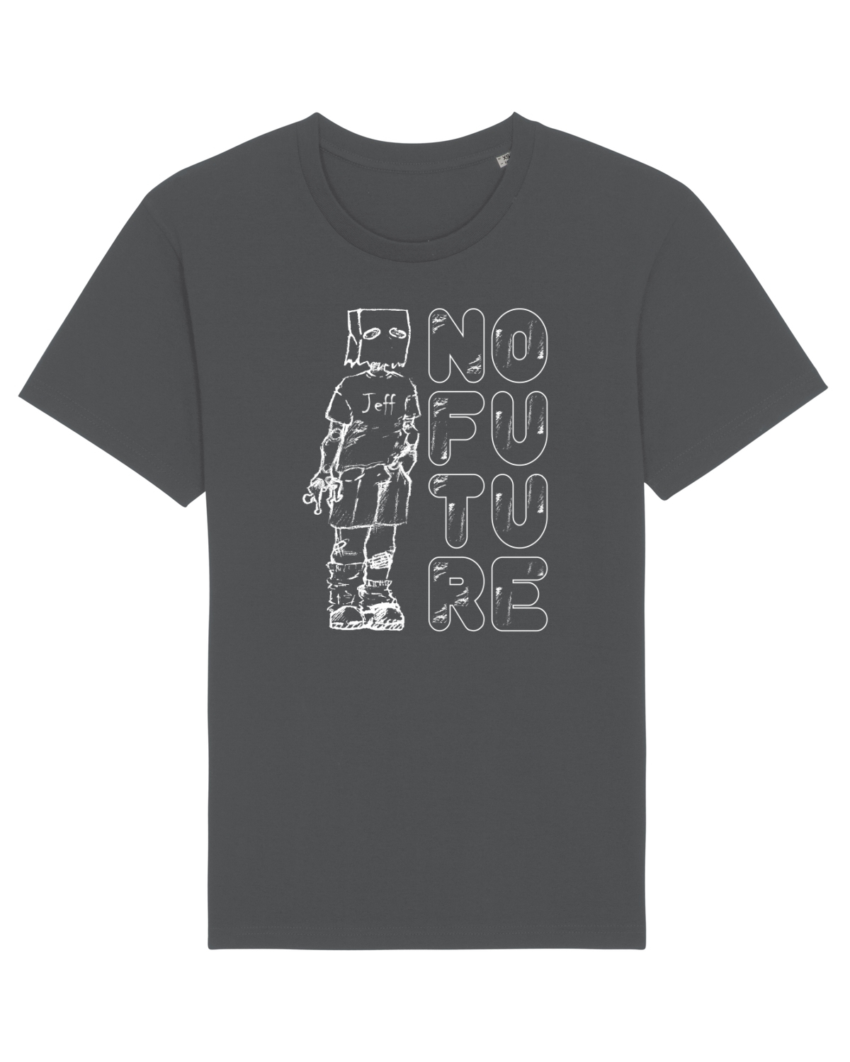 Tricou mânecă scurtă Unisex Rocker Anthracite