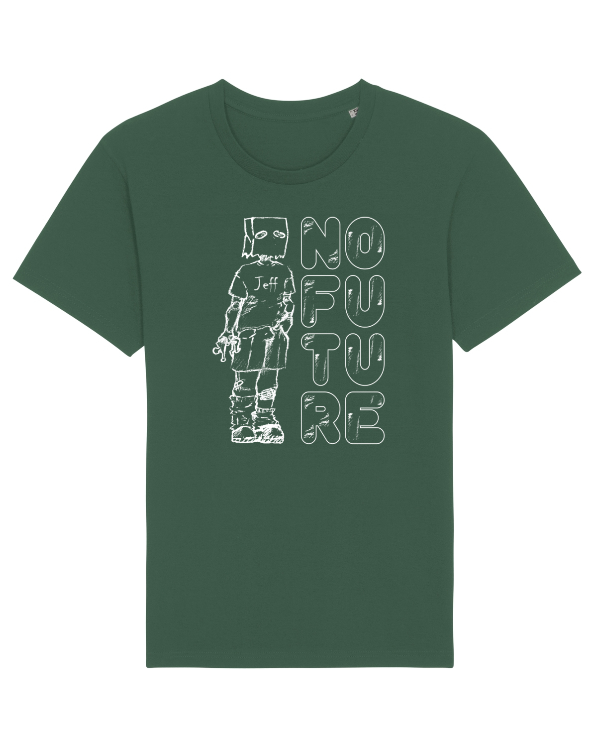 Tricou mânecă scurtă Unisex Rocker Bottle Green