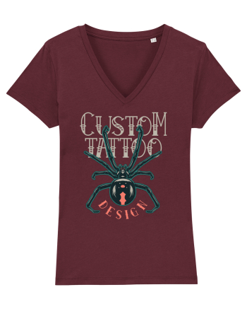 Custom Tattoo Design Burgundy