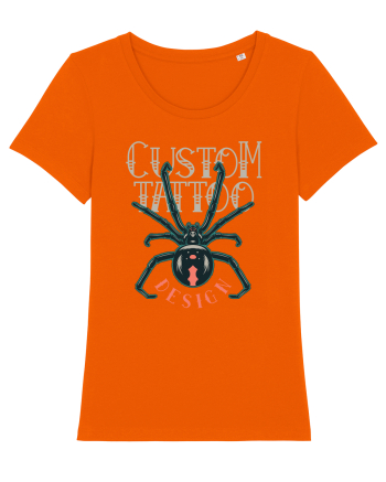 Custom Tattoo Design Bright Orange