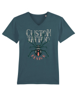 Custom Tattoo Design Tricou mânecă scurtă guler V Bărbat Presenter