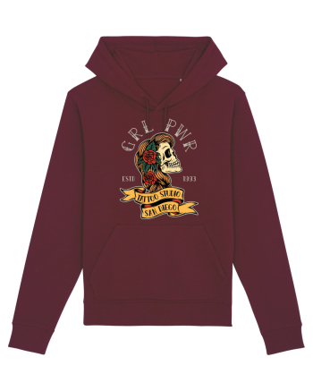 Girl Power GRL PWR Burgundy