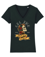 Girl Power GRL PWR Tricou mânecă scurtă guler V Damă Evoker