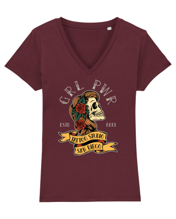 Girl Power GRL PWR Burgundy