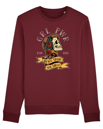 Girl Power GRL PWR Burgundy