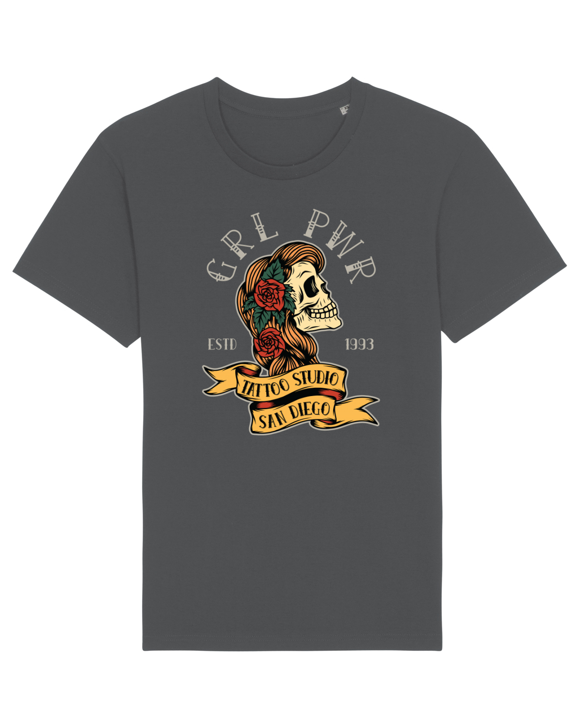 Tricou mânecă scurtă Unisex Rocker Anthracite
