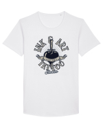 Ink And Art Tattoo Studio Tricou mânecă scurtă guler larg Bărbat Skater