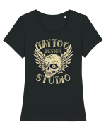 Tattoo Design Studio Tricou mânecă scurtă guler larg fitted Damă Expresser
